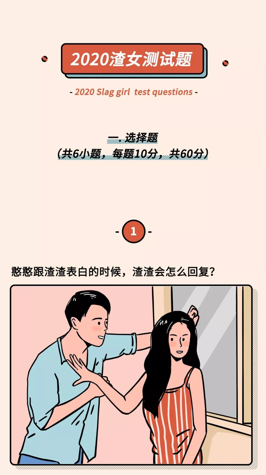 2021年渣女測試題（全國卷）