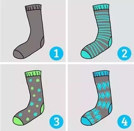 8只襪子選一只，一眼看出你的性格